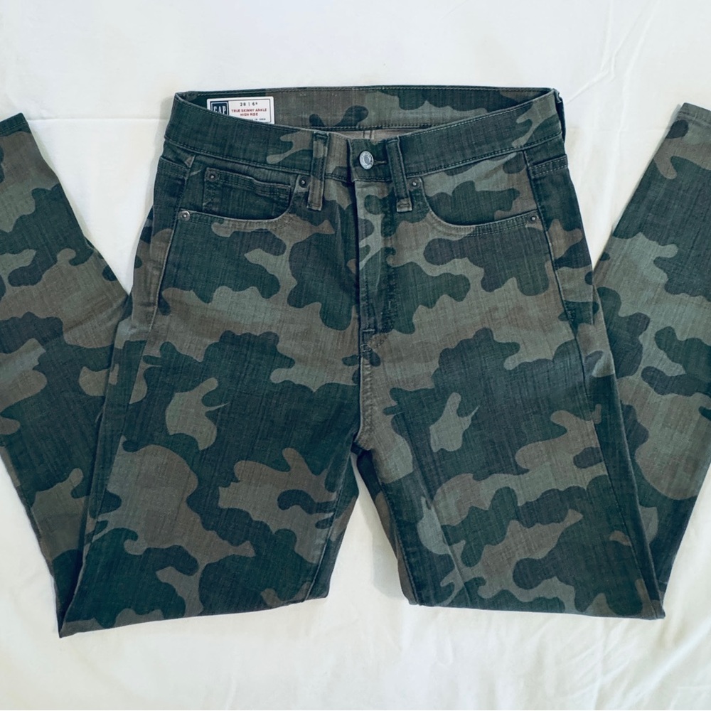Gap Women’s Camouflage True Skinny Ankle Jeans Size 6R/28 NWOT